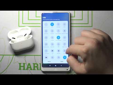 How to Customize Notification Bar Icons – Shortcut Menu on XIAOMI Mi Mix 2S