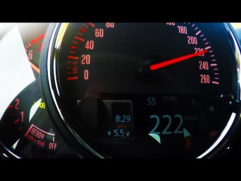 2018 MINI Cooper S Delaney Edition 0-100 kmh kph 0-60 mph Tachovideo Beschleunigung Acceleration