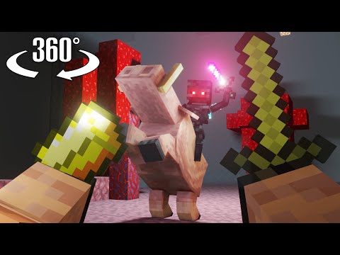 Piglin Life - 360° Minecraft Animation [VR] 4K Video