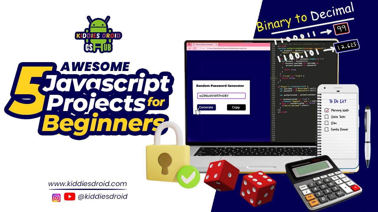 Get started today with these 5 amazing javascript projects for beginners