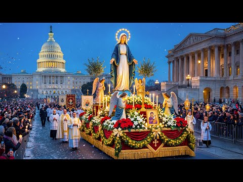 Virgin Mary & Jesus Christmas Parade Washington DC 2025 | USA Capitol Live Nativity