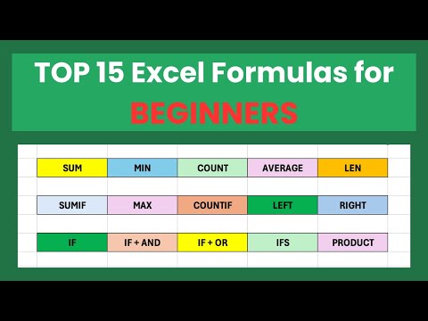 Top 15 Excel Formulas for Beginners – Learn the Most Used Functions First!