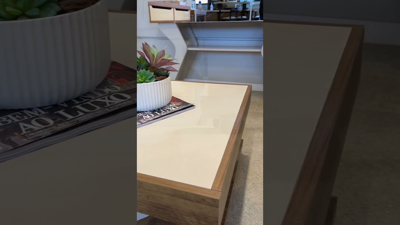 Thumbnail do vídeo - Mesa de Centro Saara - Pinho C / Off White