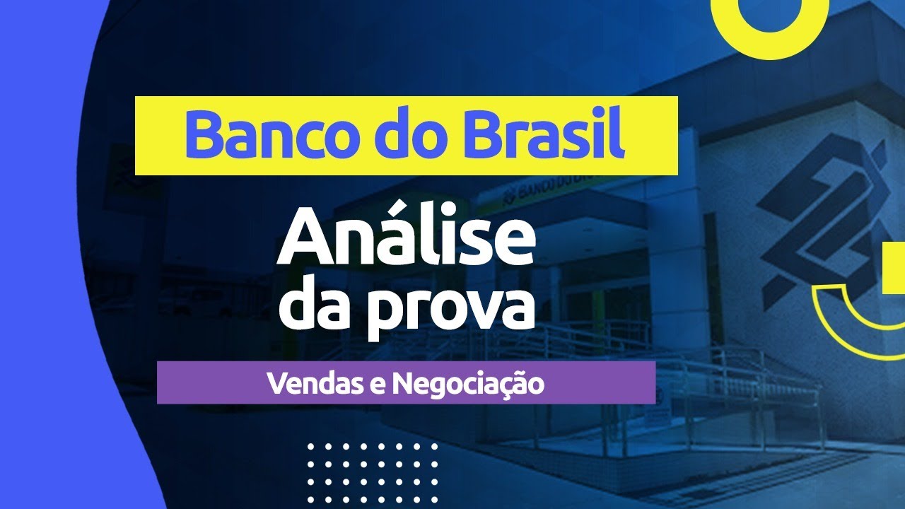 Correção da Prova - Concurso Banco do Brasil 2021 - Vendas e Negociação