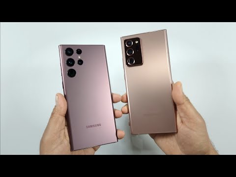 Samsung S22 Ultra vs Note 20 Ultra Speed Test & Camera Comparison