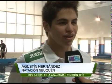 Juegos Araucanía 2015 -  Natación Masculino Agustín Hernández NQN