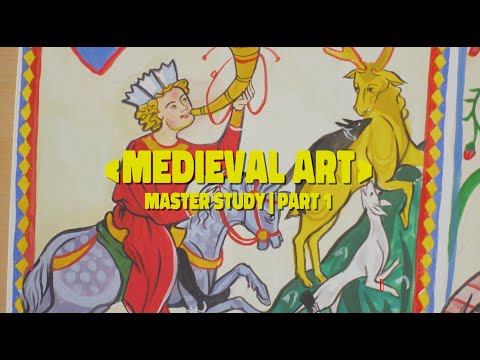 medieval art master copy | codex manesse | gouache painting
