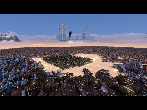 ANCIENT ARMY + MEDIEVAL ARMY VS MODERN ARMY - UEBS MODS - Ultimate Epic Battle Simulator