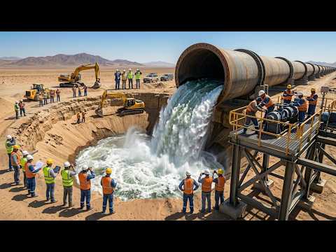 Saudi Arabia Pumps Millions of Gallons of Seawater to Desert via Huge Pipes Twice the Nile's Length