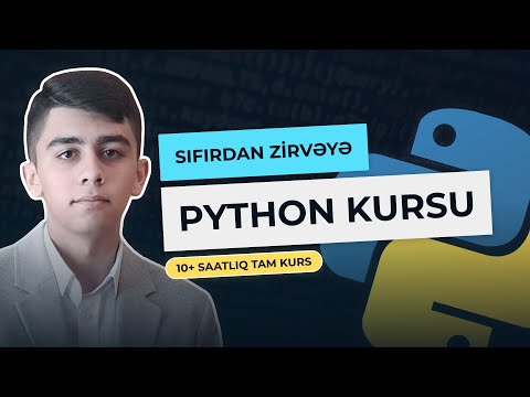 🐍 Sıfırdan Zirvəyə Python Proqramlaşdırma Dili Kursu (2025)