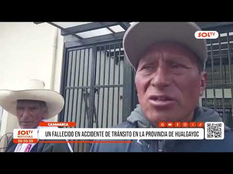 Cajamarca: un fallecido en accidente de tránsito en la provincia de Hualgayoc