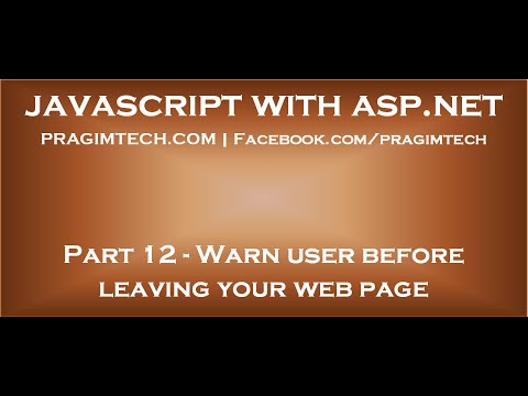 Warn user before leaving web page with unsaved changes