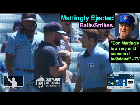E161 - Don Mattingly, a "Very Mild Mannered Individual", is Ejected After Ben May's Strike to Belt