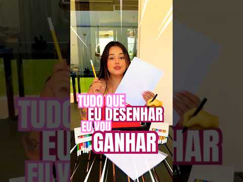 TUDO QUE EU DESENHAR EU VOU GANHAR! 🤩 #shorts - Ana Adati