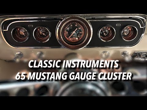65 Mustang GT Style Gauge Upgrade Using Classic Instruments Hot Rod Series