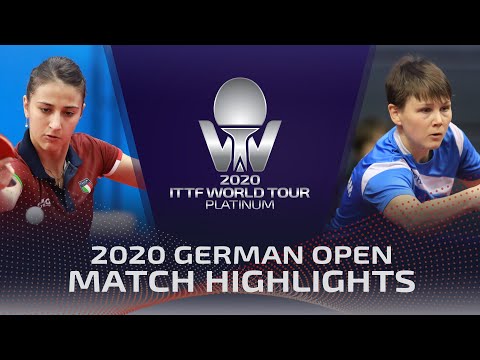 Giorgia Piccolin vs Nina Mittelham | 2020 ITTF German Open Highlights (Pre)