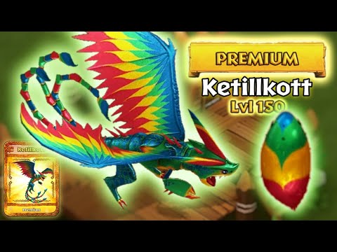 Ketillkott (New Premium Triple Stryke) Max Level 150 Titan Mode | Dragons: Rise of Berk
