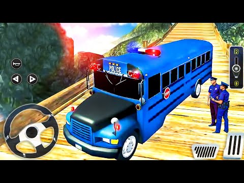 Police Bus Driving Simulator Games - Offroad Police Bus Driver: Dangerous Duty - Android Gameplay