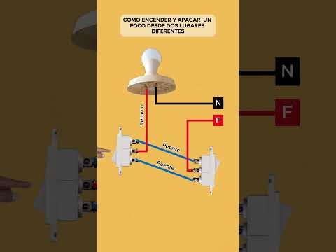 Cómo encender y apagar un foco desde dos lugares diferentes.