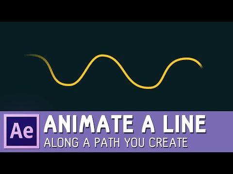 Animate a line along a path you create in After Effects ✔