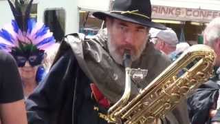 preview picture of video 'Wonderbrass - Upton-upon-Severn Jazz Festival 28th of June 2014'