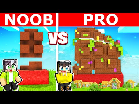 Dubai Chocolate vs Tsunami Made in 10 Seconds! 🍫 | Minecraft