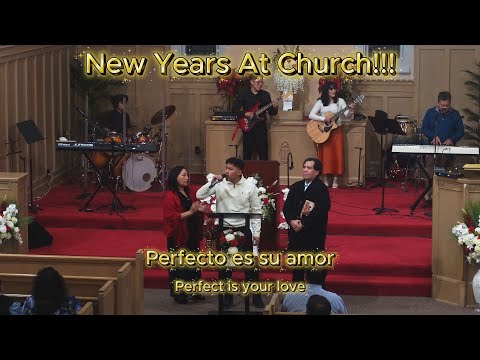 New Years at my Church!! (Preached and Sang on the Mic)