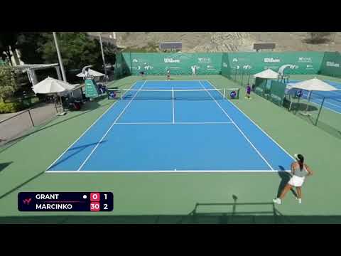 Tyra Caterina Grant (ITA) vs Petra Marcinko [3] (CRO) // 3-6 1-6 // W75 Fujairah // 2nd Round