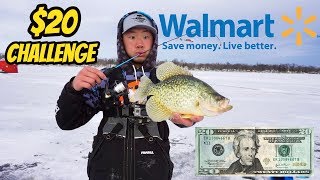 $20 Walmart Ice Fishing Challenge