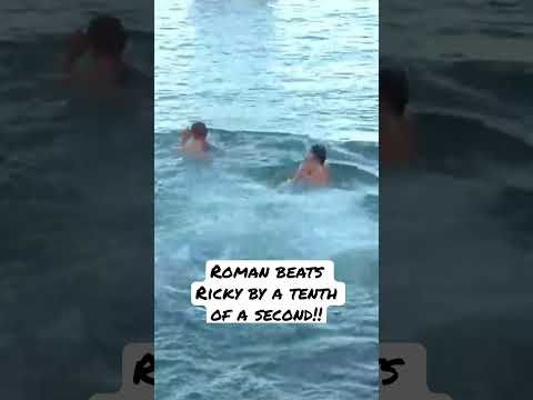 Roman narrowly beats Ricky by one tenth of a second! What a race! #wodapalooza #wzamiami