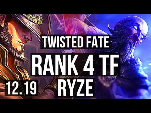 TF vs RYZE (MID) | Rank 4 TF, 4/1/6 | TR Grandmaster | 12.19