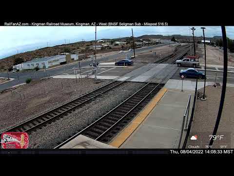 RailFanAZ - Kingman Railroad Museum, Kingman, AZ | BNSF Seligman Sub, MP 516.5 - West