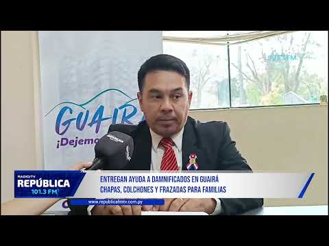 MÁS DE 80 FAMILIAS AFECTADAS POR EL TEMPORAL RECIBIERON ASISTENCIA EN GUAIRÁ