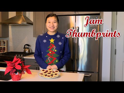 Jam Thumbprint Cookies | Day 5 of 2024 Christmas Cookie Marathon (Last Day)