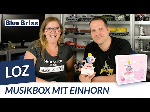Musikbox mit Einhorn (diamond blocks)