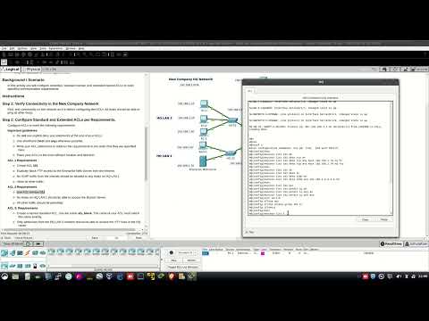 PACKET TRACER 5.5.1 IPv4 ACL IMPLEMENTATION CHALLENGE