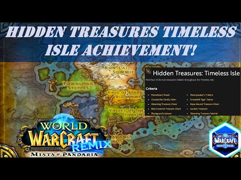 Hidden Treasures Timeless Isle Achievement | Find four of the lost treasures hidden in Timeless Isle