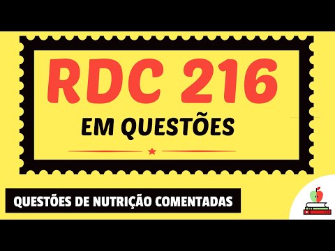 RDC 216 em questões | nutrição para concursos