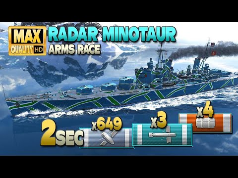 Radar Minotaur: Good movement and 2sec reload, what could go wrong - World of Warships