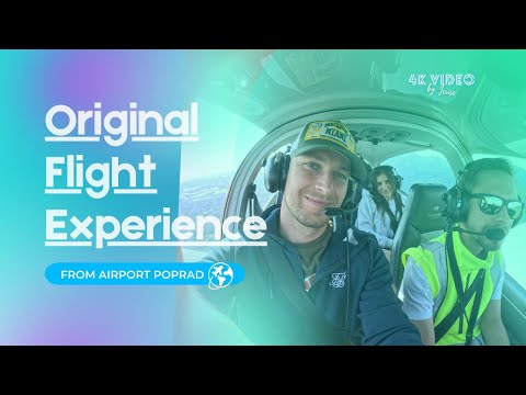 Experiential flight by plane in High Tatras Slovakia | Original flight experience | airport Poprad