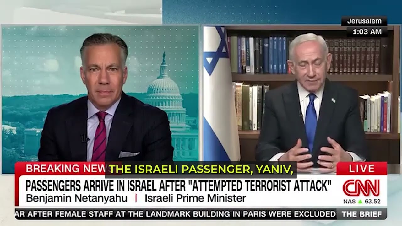 PM Netanyahu on CNN: "They managed to prevent a 9/11 disaster"