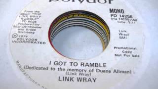 I Got To Ramble - Link Wray