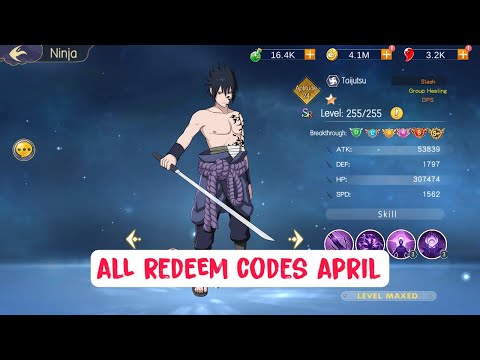 Ninja Shippuden | ALL REDEEM CODES APRIL - Naruto RPG Android Game | Ninja Shippuden Gift Codes