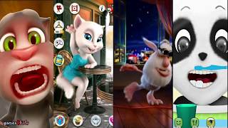 Talking TOM and ANGELA + Talking BOOBA and Little Baby PANDA