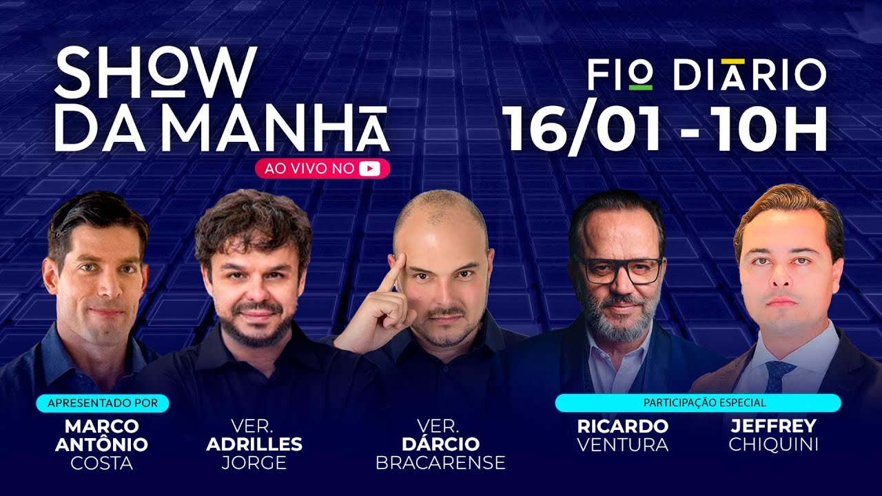 SHOW DA MANHÃ - TRETAS E POLÊMICAS: COM JEFFREY CHIQUINI E RICARDO VENTURA - 16/01/2026