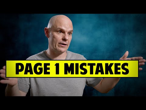 Mistakes That Screenwriters Make On Page 1 - Brooks Elms