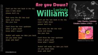 Are you Down - Lucinda Williams