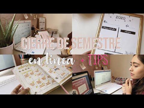 ¿CÓMO ME ORGANIZO PARA MIS CLASES VIRTUALES?// una semana estudiando conmigo + tips de organización
