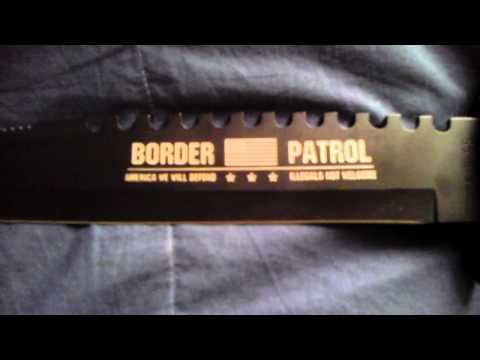 Budk border patrol survival bowie knife