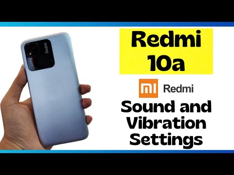 Redmi 10a Sound and Vibration Settings || Enable Vibration Change sound settings (220233L2C)